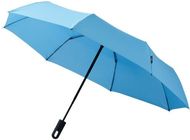 21,5" Trav-sateenvarjo, automaattinen, vesi-vihreä liikelahja logopainatuksella